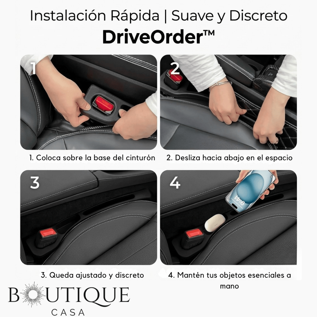 Organizador de Asiento para Auto | DriveOrder™