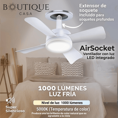 Ventilador de Techo con Luz LED | AirSocket™