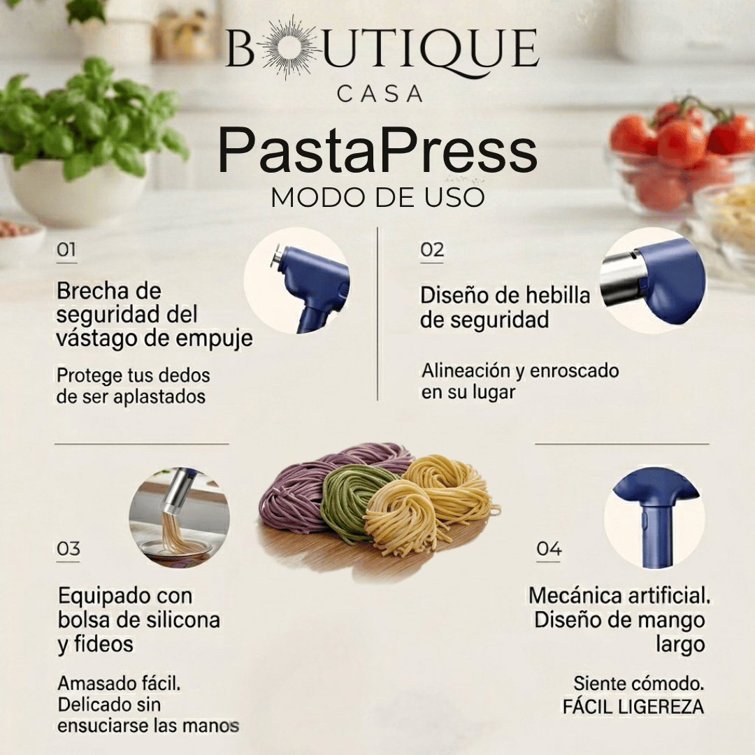 Máquina Eléctrica de Pasta Casera | PastaPress™