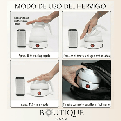 Hervidor Eléctrico Plegable de 600cc | HerviGo™