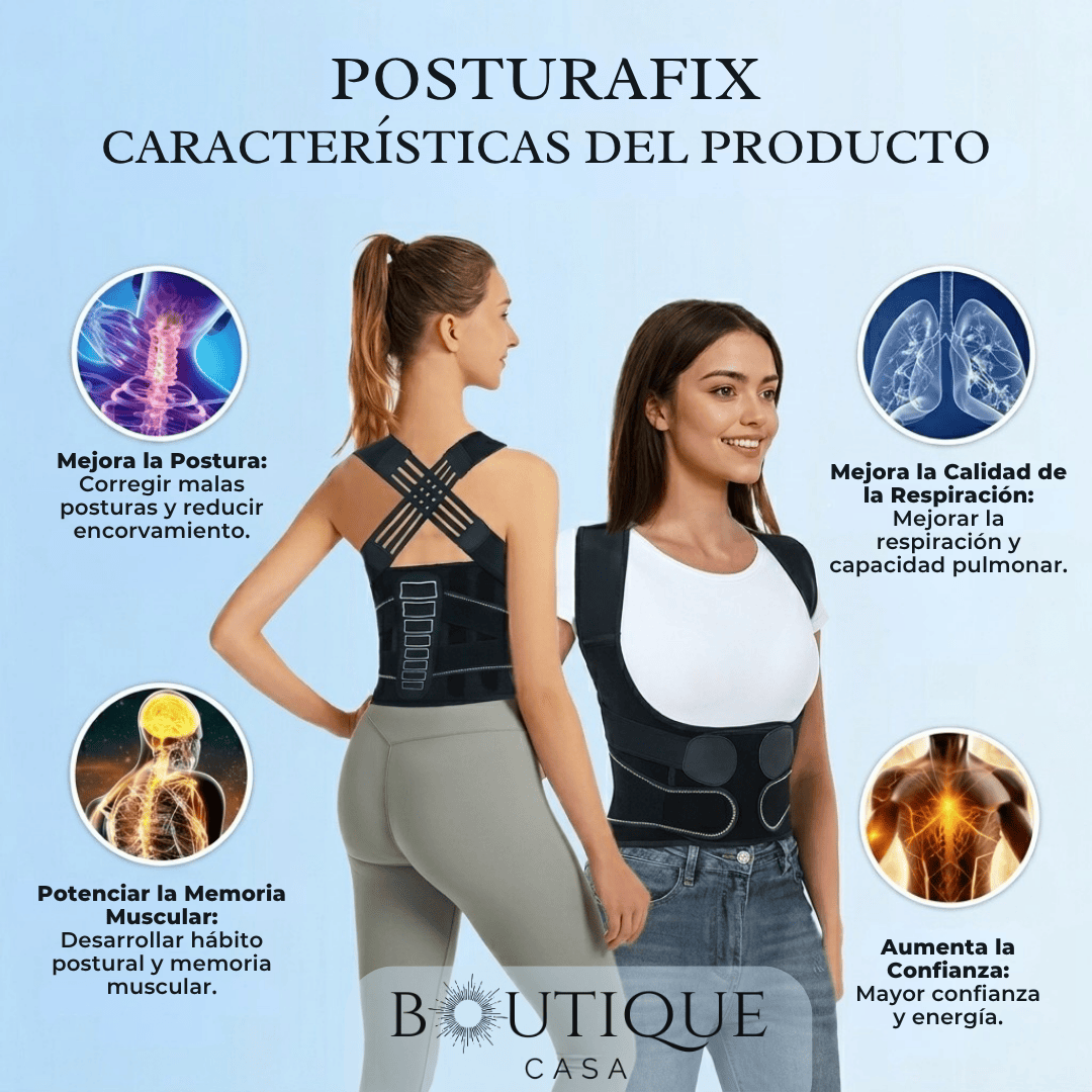 Corrector de Postura Ajustable | PosturaFix™