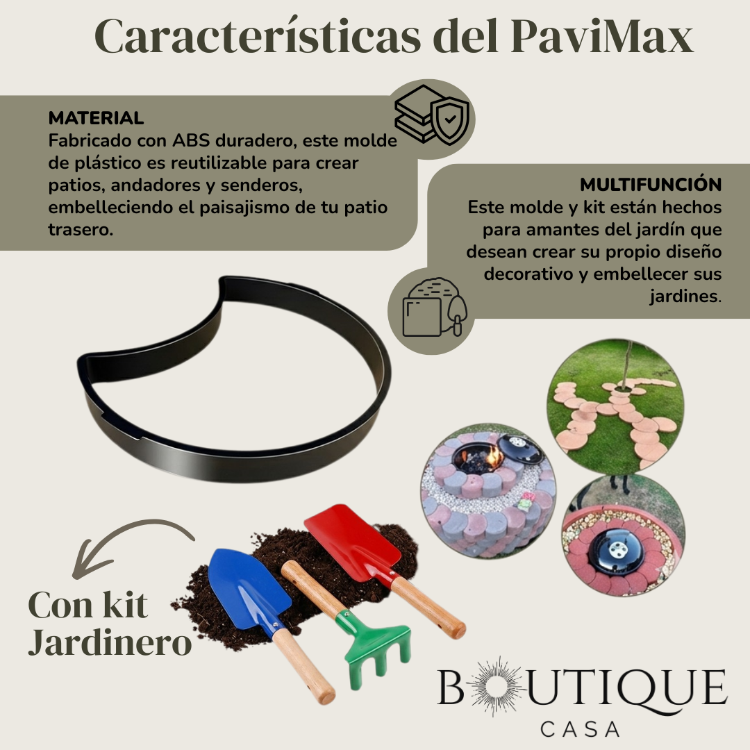 Molde de Pavimento + Kit Jardinero | PaviMax™