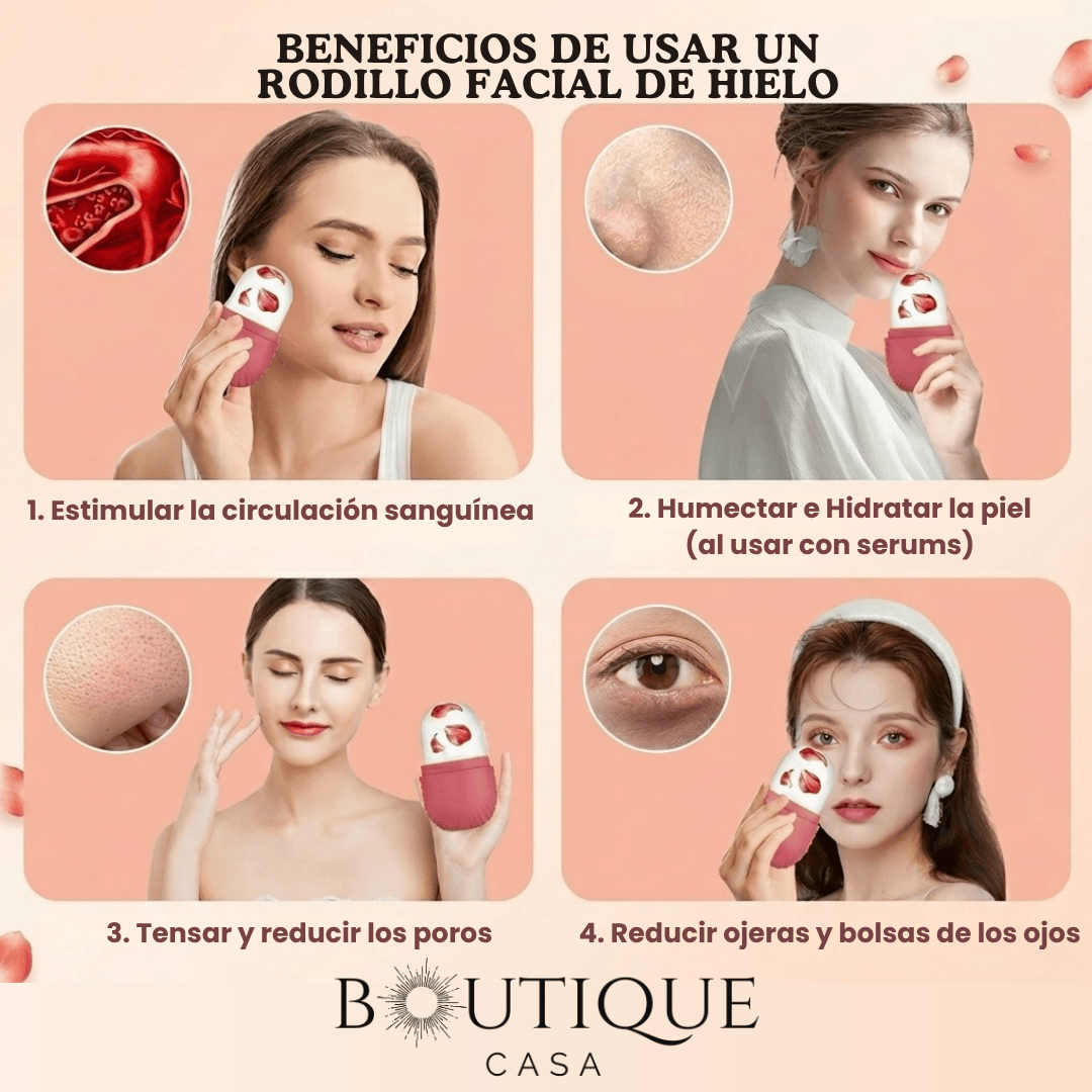 Rodillo Facial de Silicona | IceGlow™
