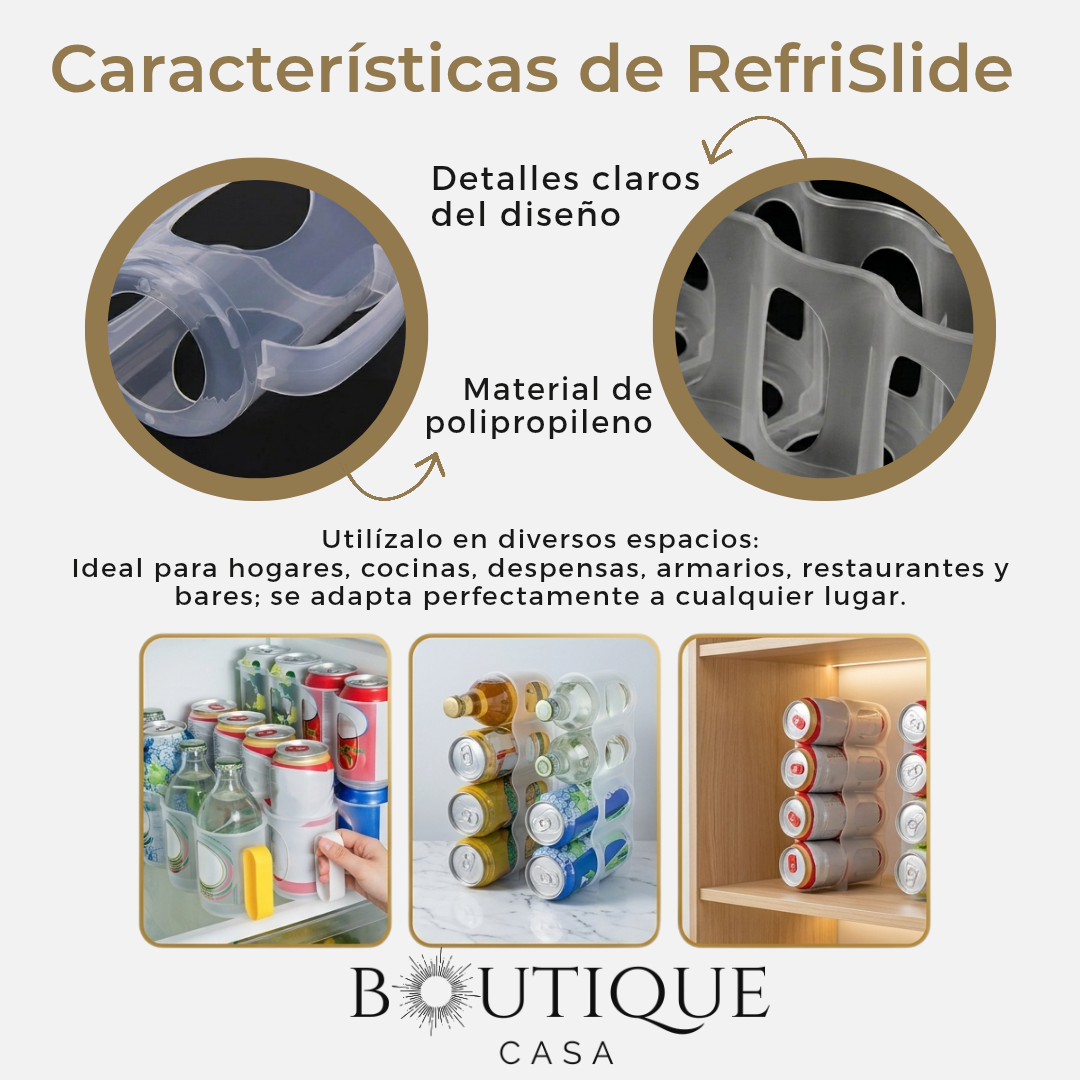 Organizador Deslizante para Latas | RefriSlide™