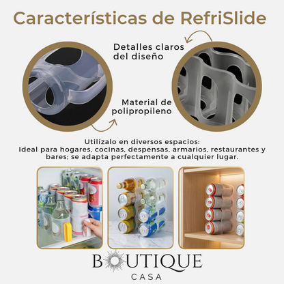 Organizador Deslizante para Latas | RefriSlide™