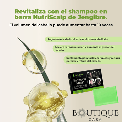Shampoo Anti-Caida con Jengibre | NutriScalp™