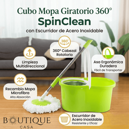 Kit de Mopa Giratorio + Balde | SpinClean™