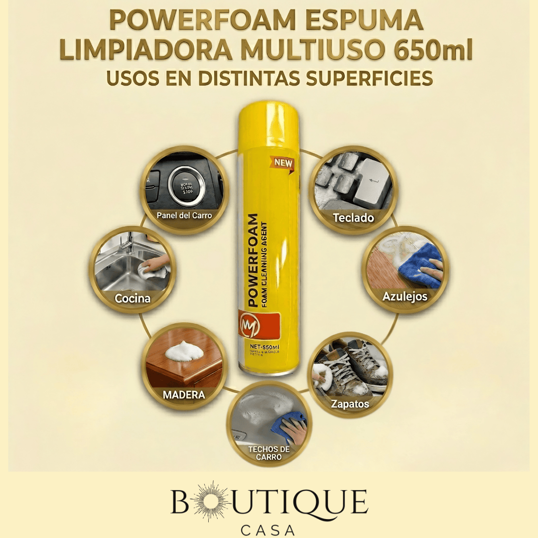 Espuma Limpiadora Multiuso 650ml | PowerFoam™