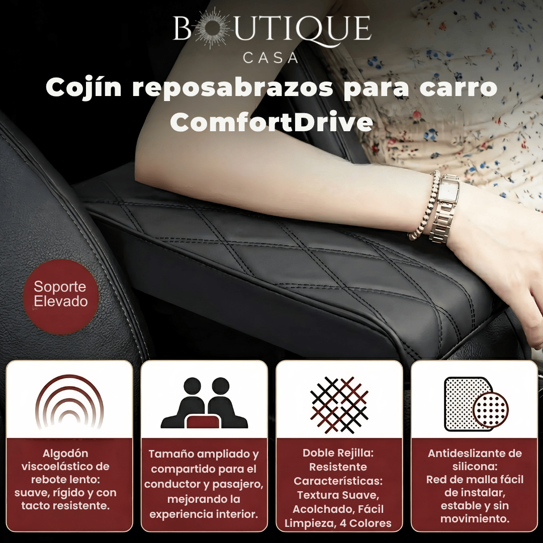 Cojín Reposabrazos para Carro | ComfortDrive™