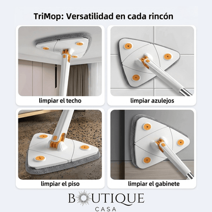 Trapero Triangular Giratorio 360° | TriMop™