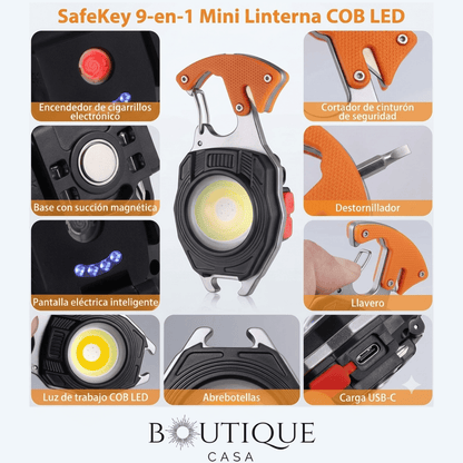 Mini Linterna Multifuncional | SafeKey™