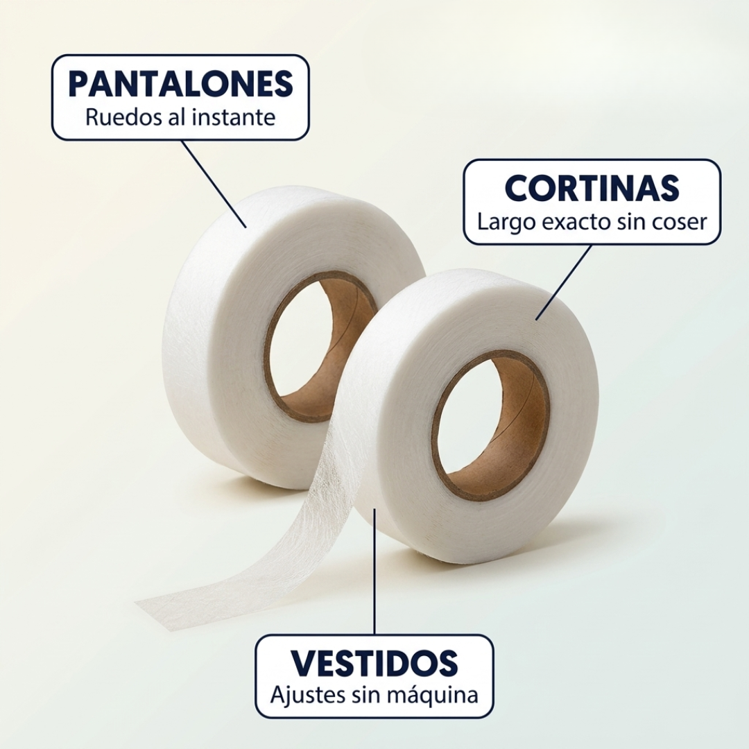 Cinta Termoadhesiva para Dobladillos – Sin Coser ni Máquina
