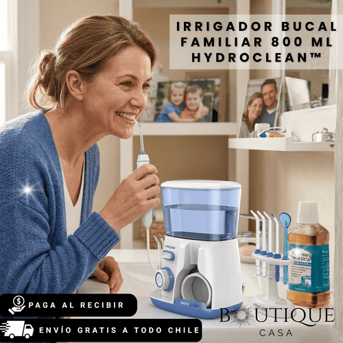 Irrigador Bucal Familiar 800 ml | HydroClean™