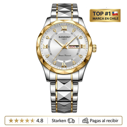 Reloj Hombre Acero Resistente al Agua – Elegante y Multifunción
