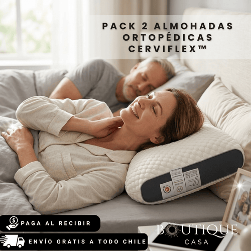 Pack 2 Almohadas Ortopédicas | CerviFlex™
