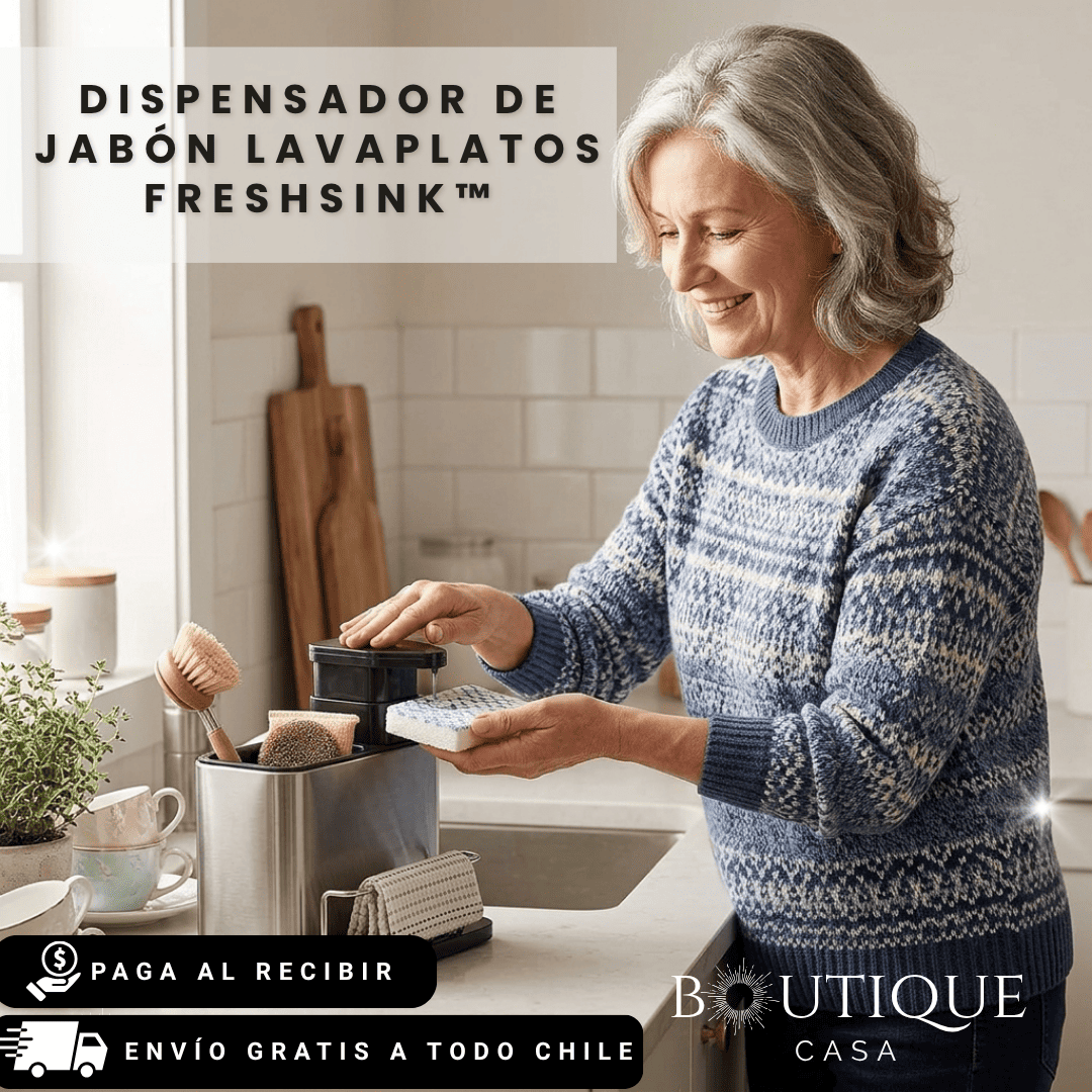Dispensador de jabón lavaplatos | FreshSink™
