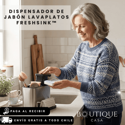 Dispensador de jabón lavaplatos | FreshSink™