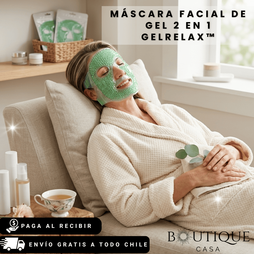 Máscara facial de gel 2 en 1 | GelRelax™