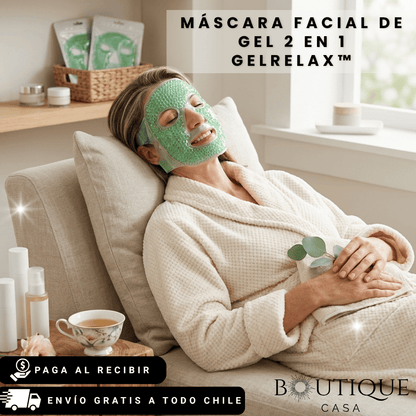 Máscara facial de gel 2 en 1 | GelRelax™