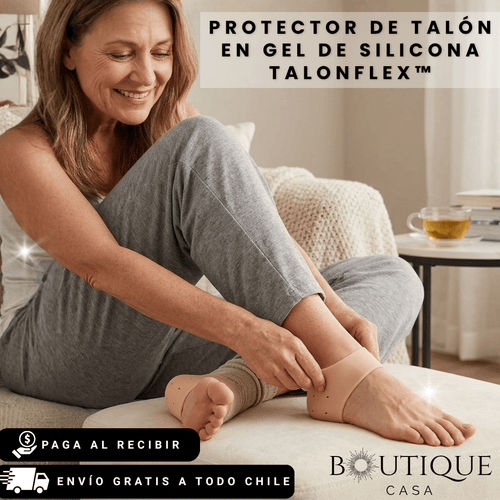 Protector de talón en gel de silicona | TalonFlex™