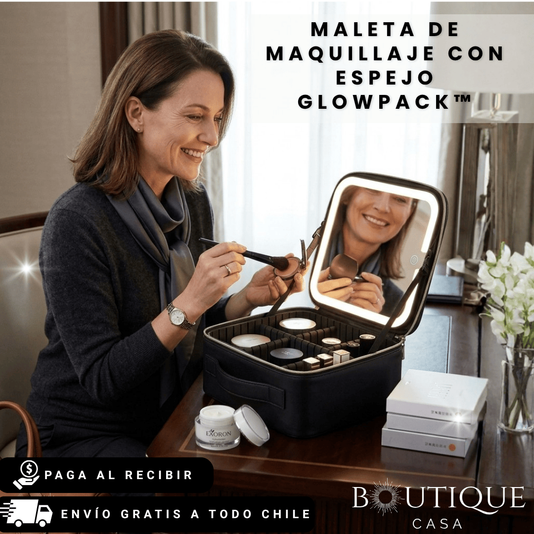 Maleta de Maquillaje con Espejo | GlowPack™
