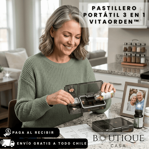 Pastillero Portátil 3 en 1 | VitaOrden™