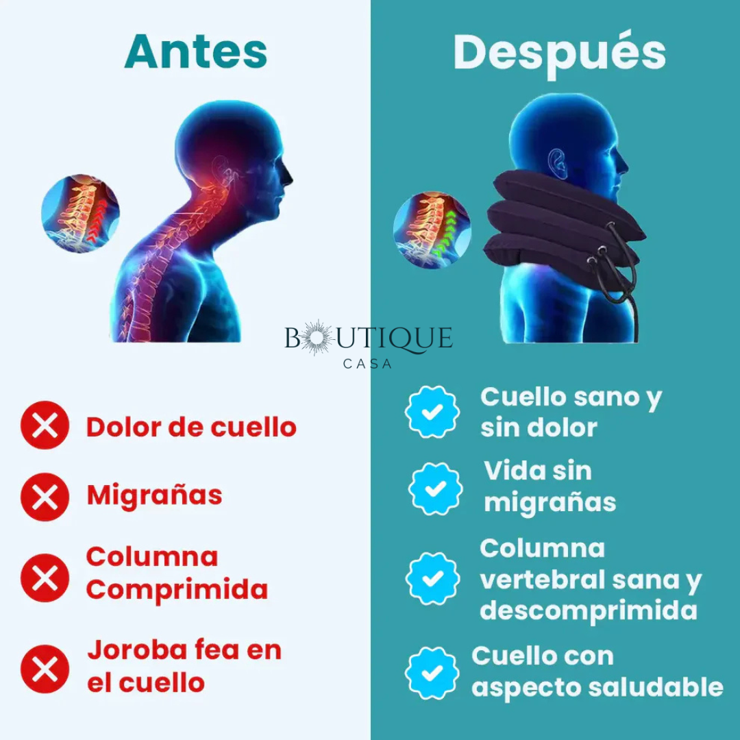 Cojín Cervical Ortopédico Inflable - CerviRelax Pro