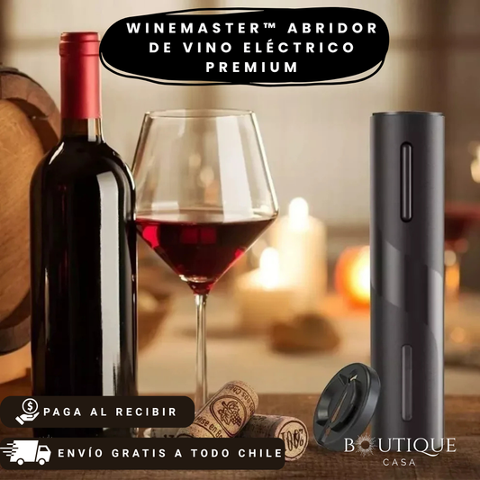 WineMaster™ | Abridor de Vino Eléctrico Premium