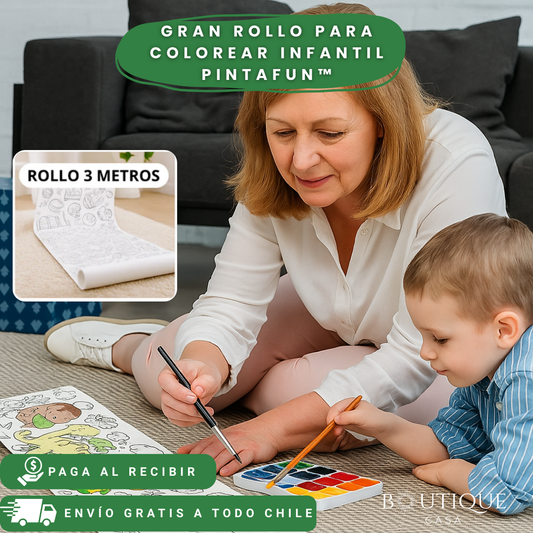 Gran Rollo para colorear infantil | PintaFun™