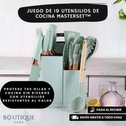 Juego de 19 Utensilios de Cocina | MasterSet™