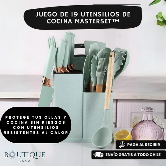 Juego de 19 Utensilios de Cocina | MasterSet™