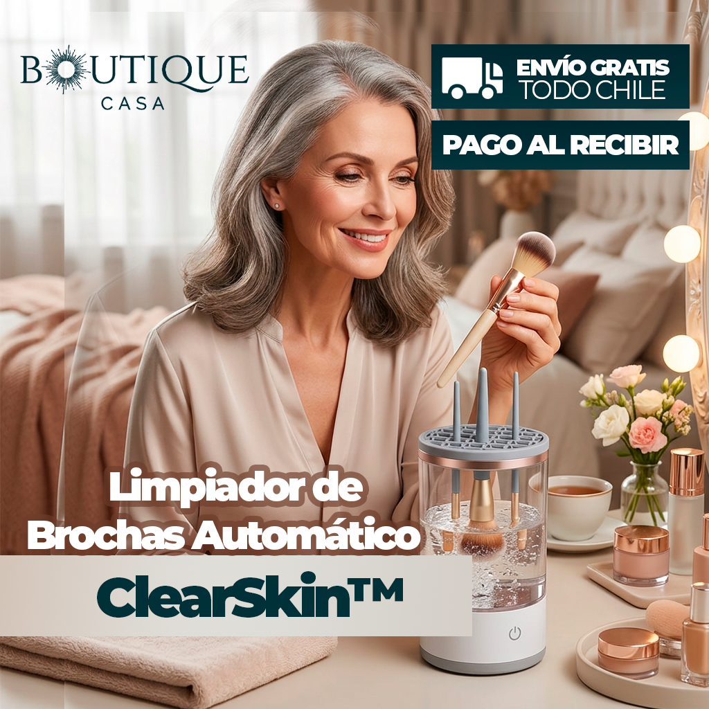 Limpiador de Brochas Automático | ClearSkin™