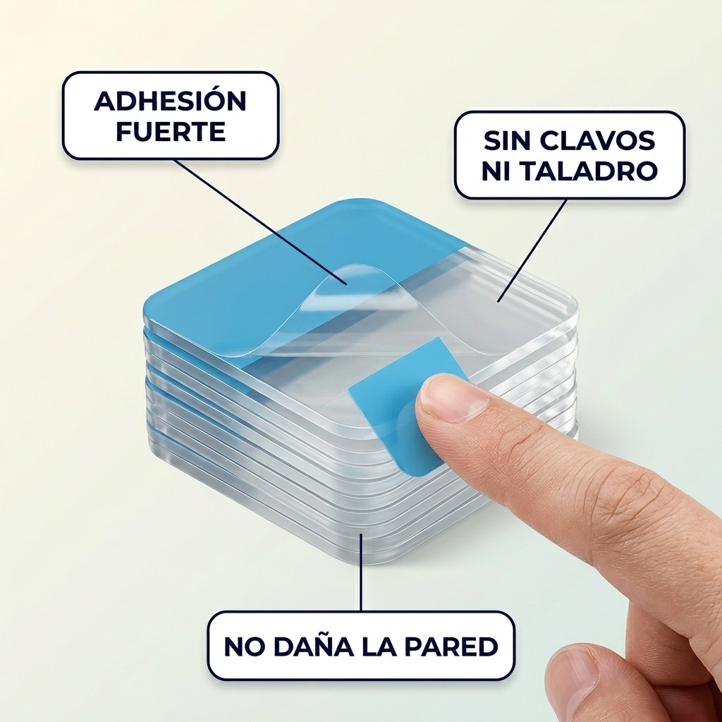 Cinta Nano Doble Cara Adhesiva – Cuelga sin Clavos ni Taladro
