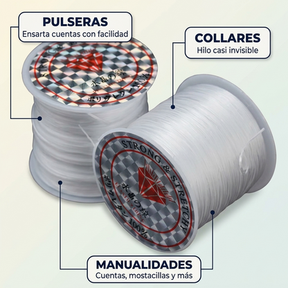 Hilo Elástico Transparente para Bisutería – Resistente y DIY