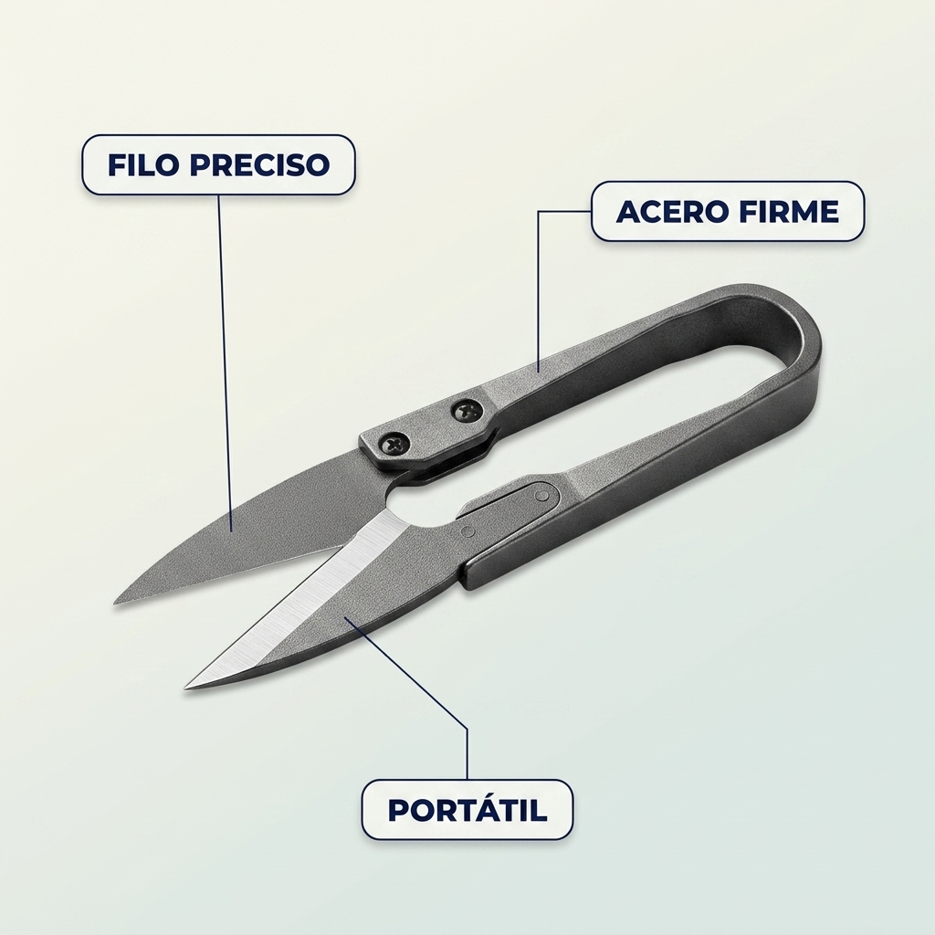 Mini Tijeras de Costura Forma Aguja – Filo Preciso y Decorativo