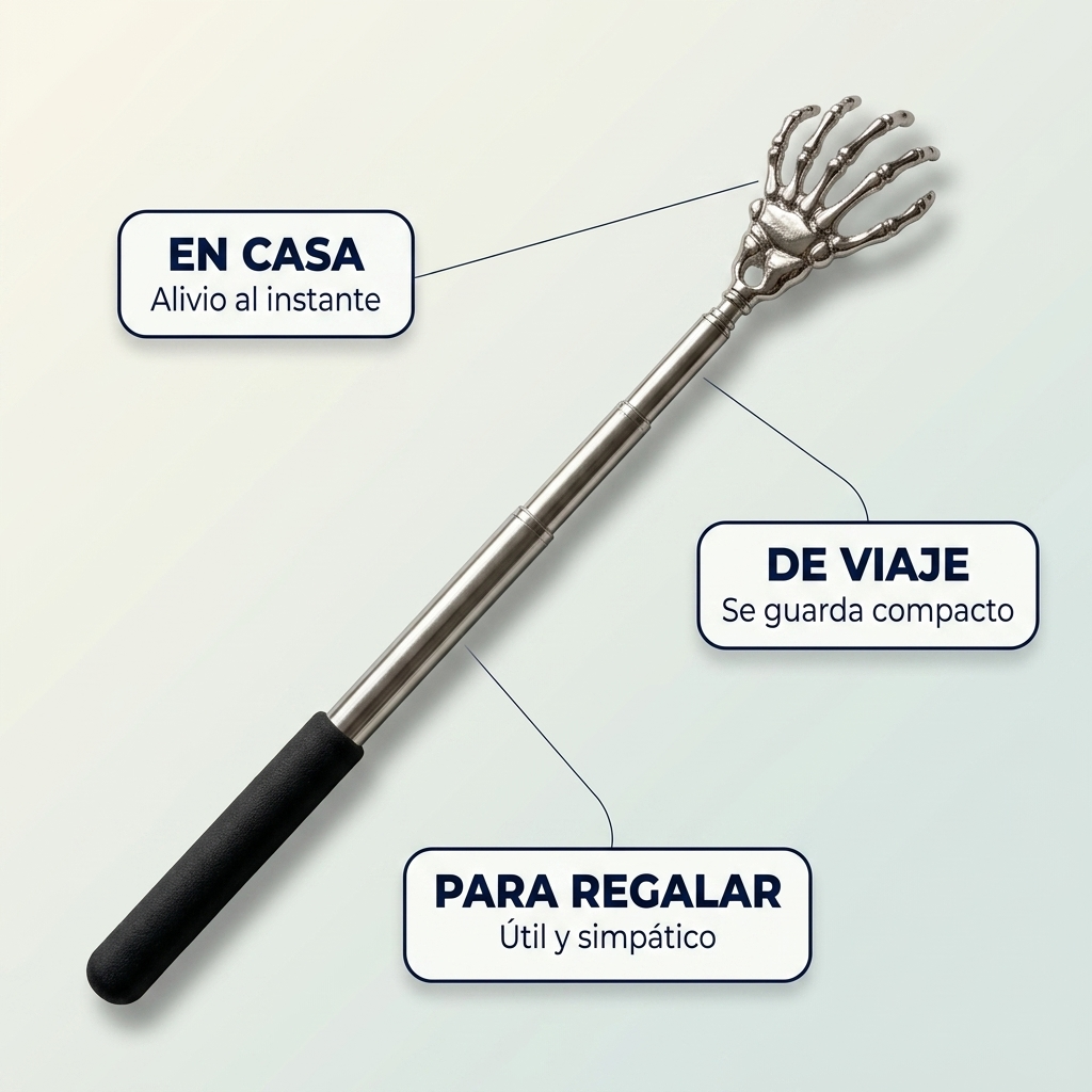 Rascador de Espalda Extensible de Acero – Alivio al Instante