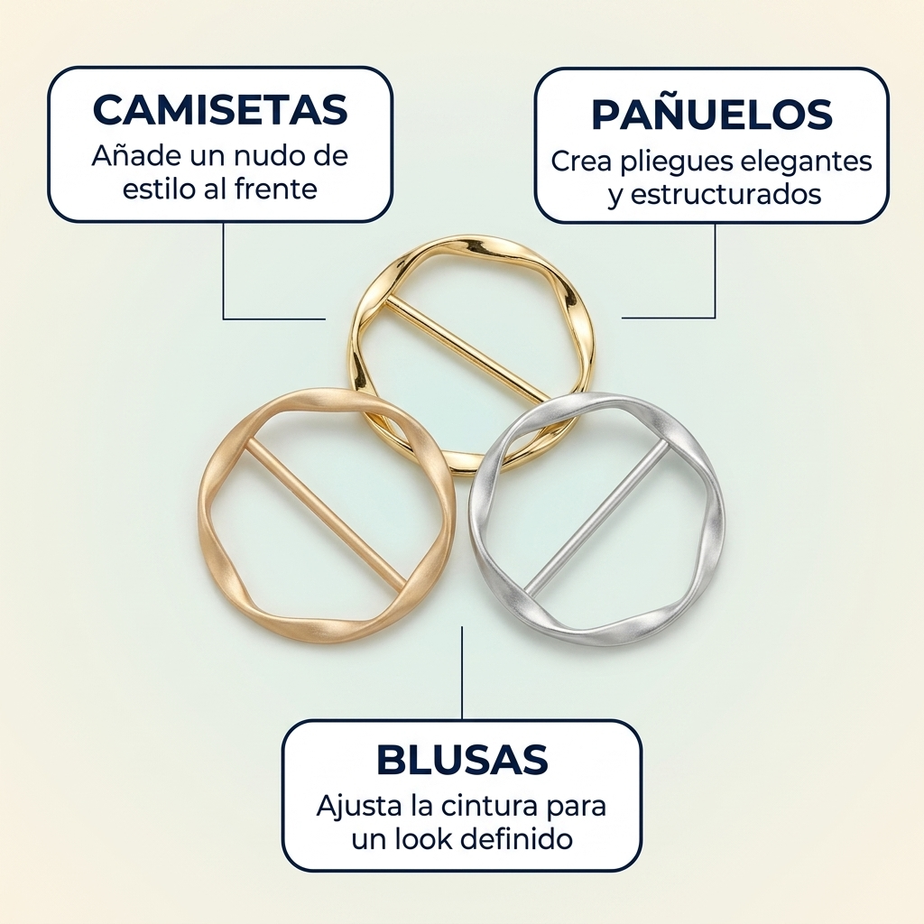 Broche Ajustador de Ropa Metálico – Ajusta y Transforma tu Look