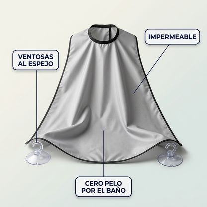Delantal Recolector de Barba – Sin Pelos en el Lavamanos