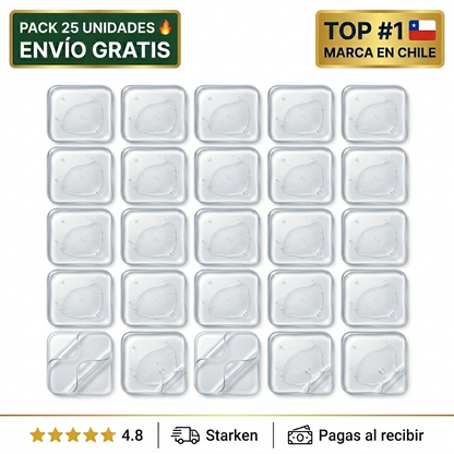 Almohadillas Adhesivas Transparentes Doble Cara