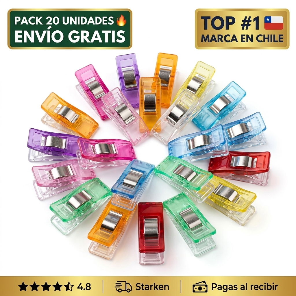 Clips de Plástico para Costura – Sujetan sin Pincharte