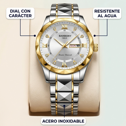Reloj Hombre Acero Resistente al Agua – Elegante y Multifunción