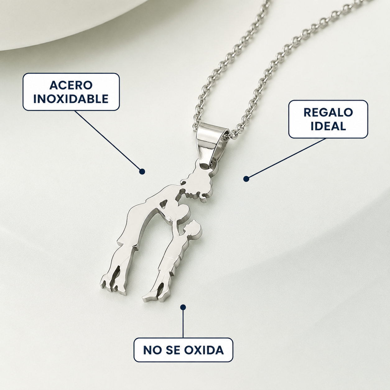 Colgante Familia Acero Inoxidable – Regalo con Significado
