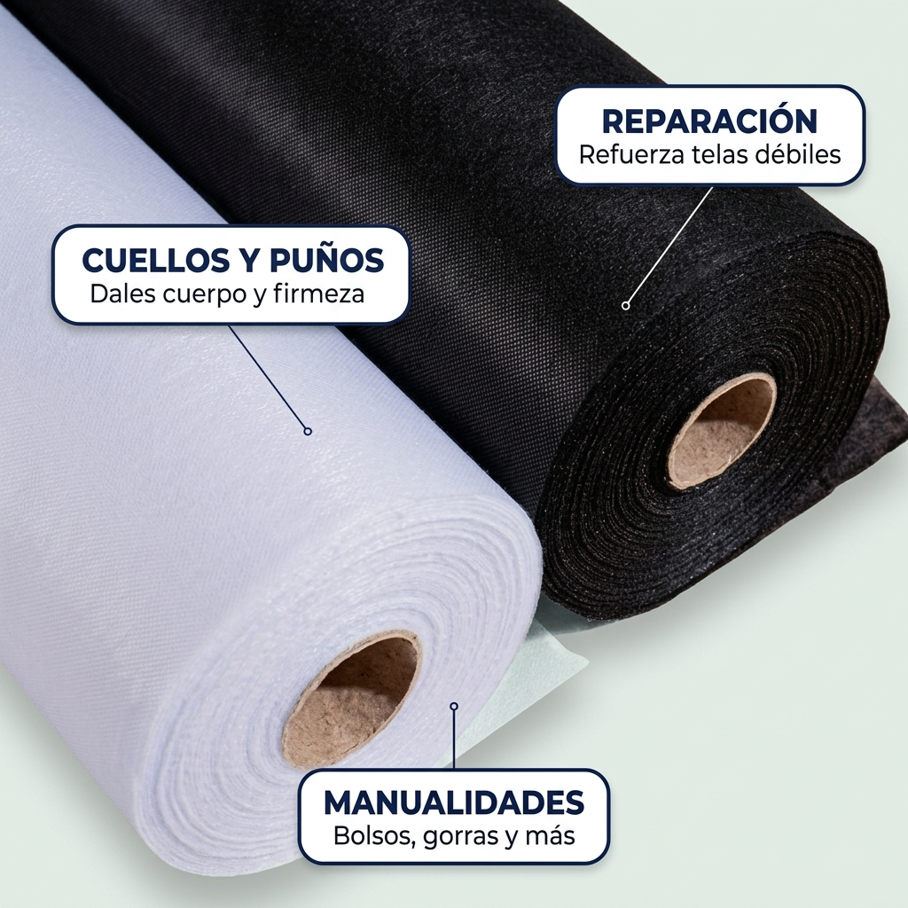 Tela Adhesiva Fusible para Planchar – Da Cuerpo sin Coser