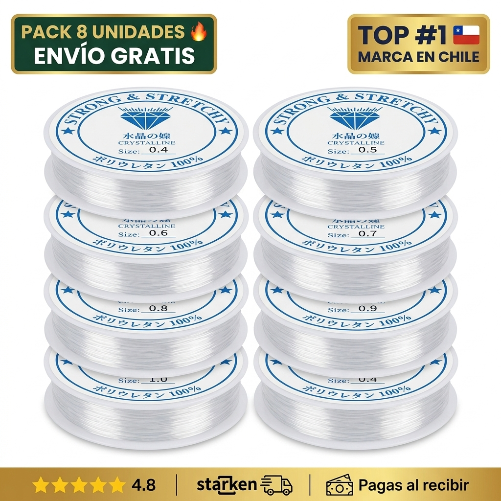 Hilo Nylon Transparente Resistente – Bisutería y Decoración