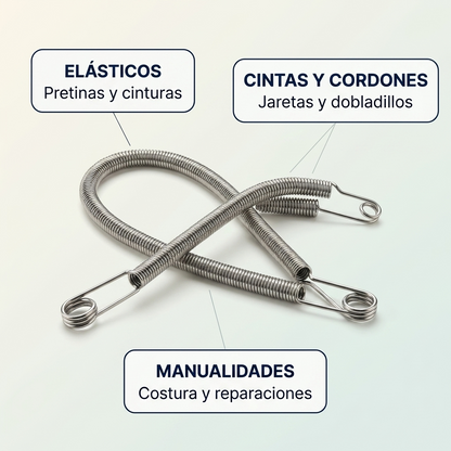 Enhebrador de Elástico Flexible – Pasa Cintas sin Pelear