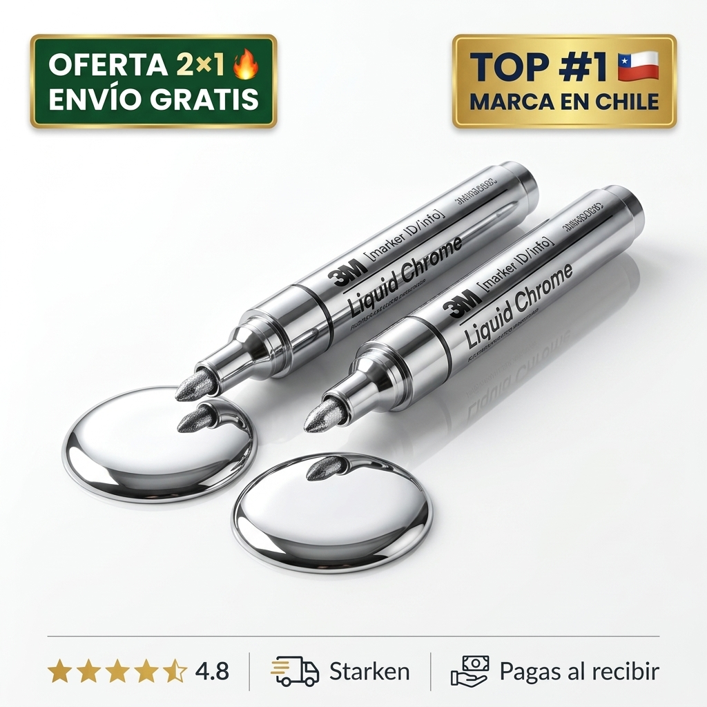 Marcadores Efecto Espejo Cromado – Personaliza Vidrio y Tazas