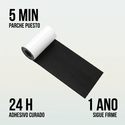 Parche Adhesivo Cuero Negro – Repara Tu Sofá en Minutos